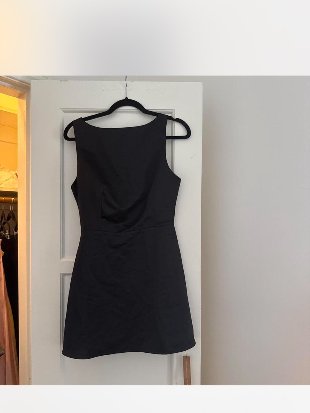 Reformation Black Sleeveless Mini Dress